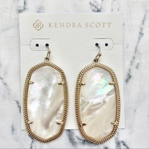 Kendra Scott Danielle Statement Earrings Ivory